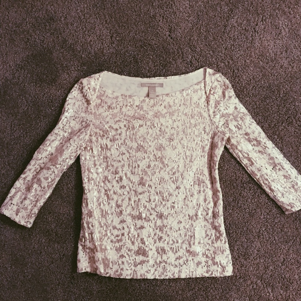 White gold and silver top